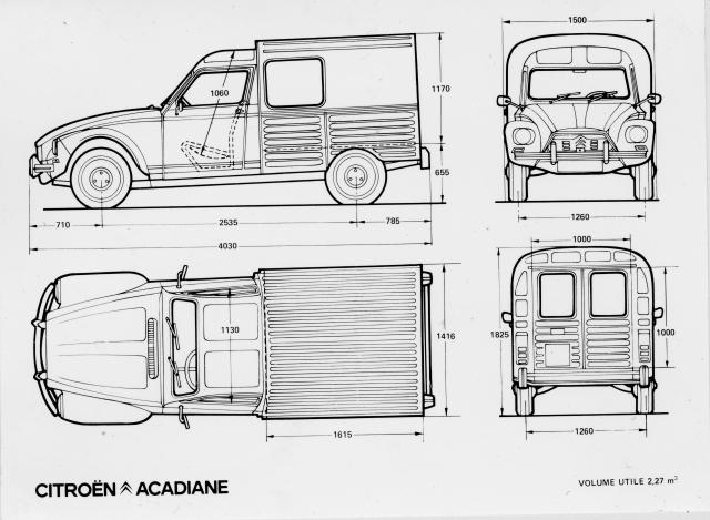 Citroën アカディアーヌ - Photos, détails et équipements